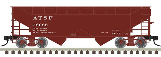 Atlas HO 20 007 439 - Trainman - 2-Bay Offset Hopper Car "Santa Fe" #78066