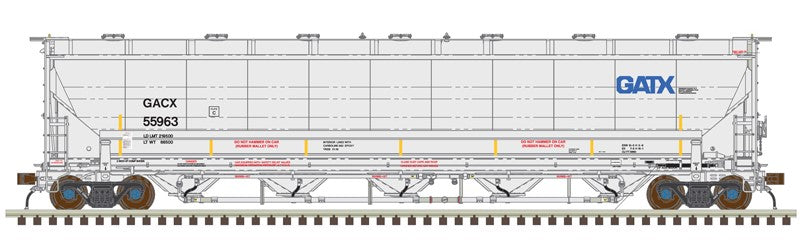 Atlas HO 20007487 - Master Trinity 5660 PD Covered Hopper - 'GACX (Blue GATX Logo)' - #55963