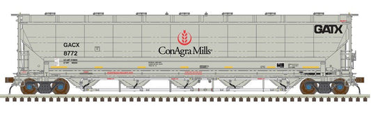 Atlas HO 20007493 - Master Trinity 5660 PD Covered Hopper - 'GACX (ConAgra Mills)' - #8791