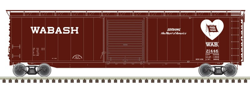 Atlas HO 20007521 - Master 50' Postwar Single Door Box Car - 'Wabash' - #21548