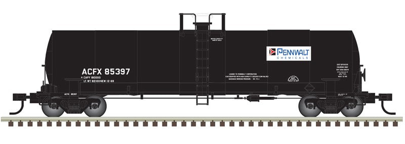 Atlas HO 20007560 - Master 17,360 Gallon Tank Car - 'ACFX (Pennwalt Chemicals)' - #85407