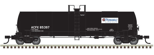 Atlas HO 20007559 - Master 17,360 Gallon Tank Car - 'ACFX (Pennwalt Chemicals)' - #85399