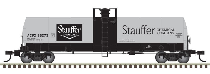 Atlas HO 20007575 - Master 17,360 Gallon Tank Car - 'ACFX (Stauffer Chemical)' - #85290