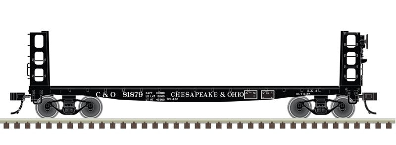 Atlas HO 20007576 - Master - General Steel Pulpwood Flat Car "Chesapeake & Ohio" #81879