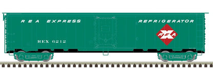 Atlas HO 20007646 - Master - REA Steel Express Reefer Car "REA" #6195 (Late 1960s Scheme)