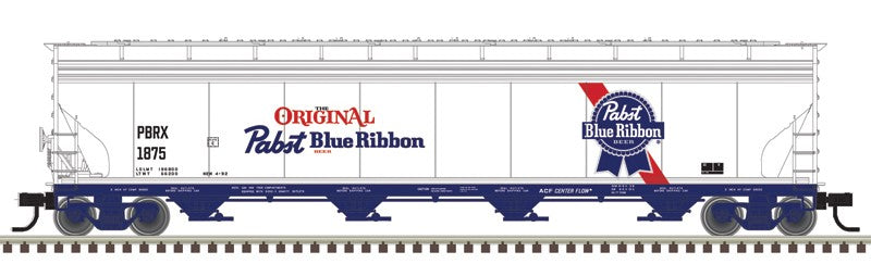 Atlas HO 20007680 - Master - 5748 Centerflow Covered Hopper Car "Pabst Blue Ribbon" #1875