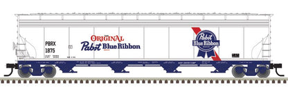 Atlas HO 20007680 - Master - 5748 Centerflow Covered Hopper Car "Pabst Blue Ribbon" #1875