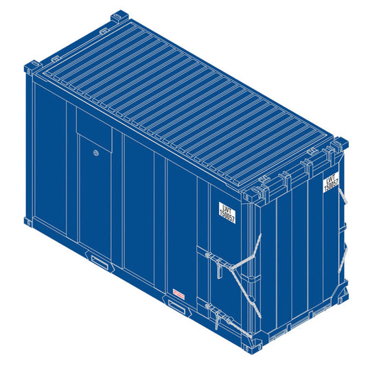 Atlas HO 20007755  - Trainman - 20' High-Cube MSW Containers "LWT" (4-Pack) Set 2