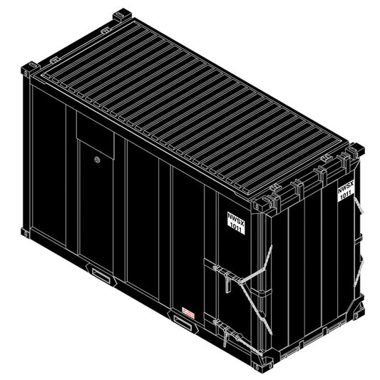 Atlas HO 20007757  - Trainman - 20' High-Cube MSW Containers "NWSX" (4-Pack) Set 2