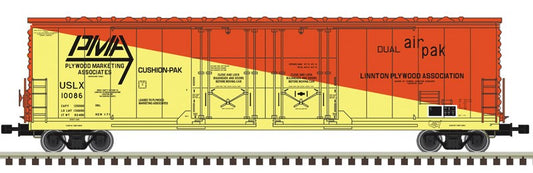 Atlas HO 20008105  - Master - 53' Evans Double Plug Door Boxcar "Plywood Marketing Associates" #10163  (USLX)