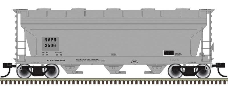 Atlas HO 20008111  - Trainman - ACF 3560 Covered Hopper "Riverport Railroad" #3591 