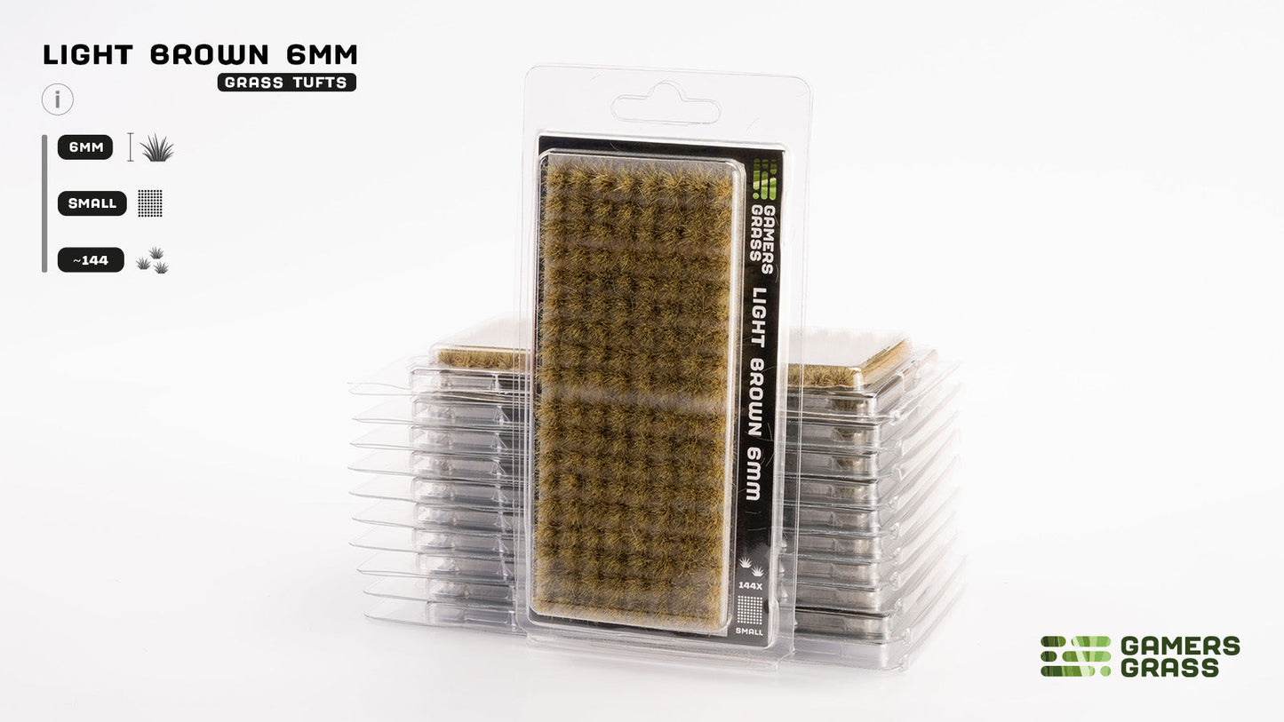 Gamers Grass GG6-LB - Light Brown 6mm