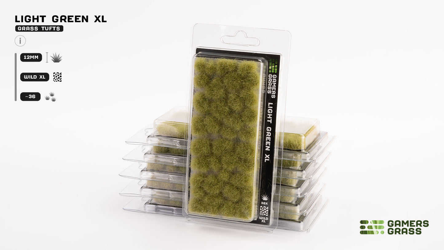 Gamers Grass GG12-LG - Light Green XL 12mm