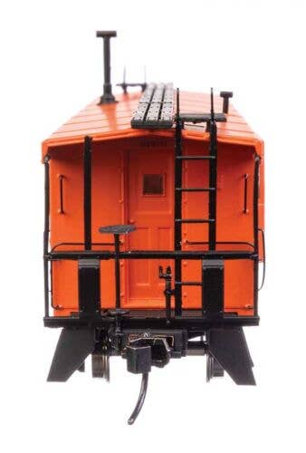 Walthers HO 920-103652 - Proto -  Rib Sided Caboose "Milwaukee Road" #01870 (Orange, Maroon; Includes Coal Stove)