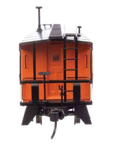 Walthers HO 920-103656 - Proto -  Rib Sided Caboose "Milwaukee Road" #991898 (Orange, Black; Includes Oil Stove)