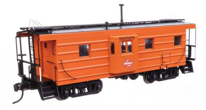 Walthers HO 920-103656 - Proto -  Rib Sided Caboose "Milwaukee Road" #991898 (Orange, Black; Includes Oil Stove)