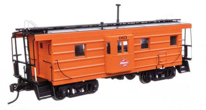 Walthers HO 920-103657 - Proto -  Rib Sided Caboose "Milwaukee Road" #063 (Orange, Black; Includes Oil Stove)