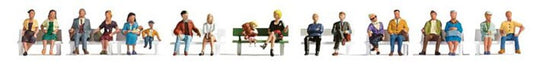 Walthers HO 949-6091 - SceneMaster - Seated People (18 Pack)