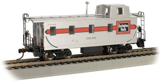 Bachmann HO 14001 - Slanted Offset Cupola Caboose "Chicago, Burilington & Quincy" #13530 (silver, red)