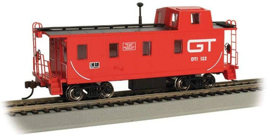 Bachmann HO 14004 - Slanted Offset Cupola Caboose "Grand Trunk & Western" #122 (red, black; Noodle GT Logo)
